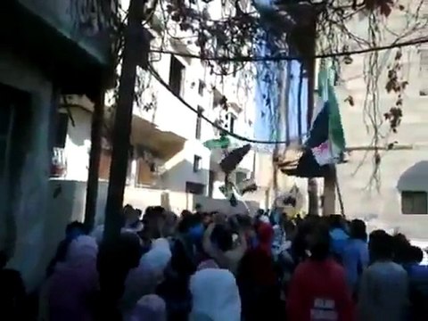 فري برس دمشق برزة البلد مظاهرة طلابية 23 11 2011 ج3