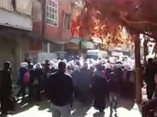 فري برس   مظاهرة طالبات في الزبداني بريف دمشق 23 11 2011 ج3