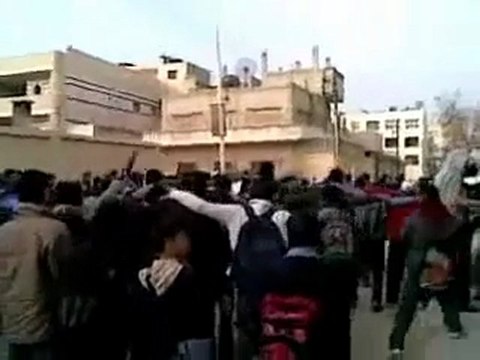 فري برس حماة مظاهرة اشاوس ثانوية عثمان الحوراني 24 11 2011