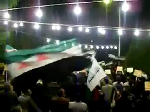 فري برس مظاهرات سورية حمص حي الإنشاءات لمطالبة العرب 24 11 2011