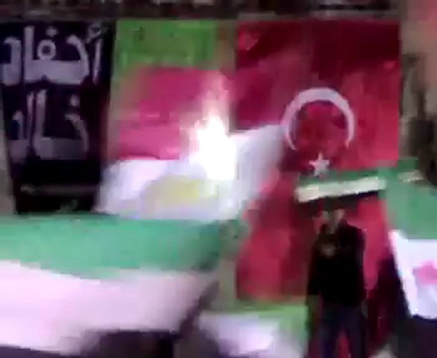 فري برس   حمص   باب هود   مسائية جمعة الجيش الحر يحمينا 25 11 2011