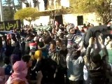 فري برس   مدينة مارع   ريف حلب جمعة الجيش الحر يحميني 25 11 2011