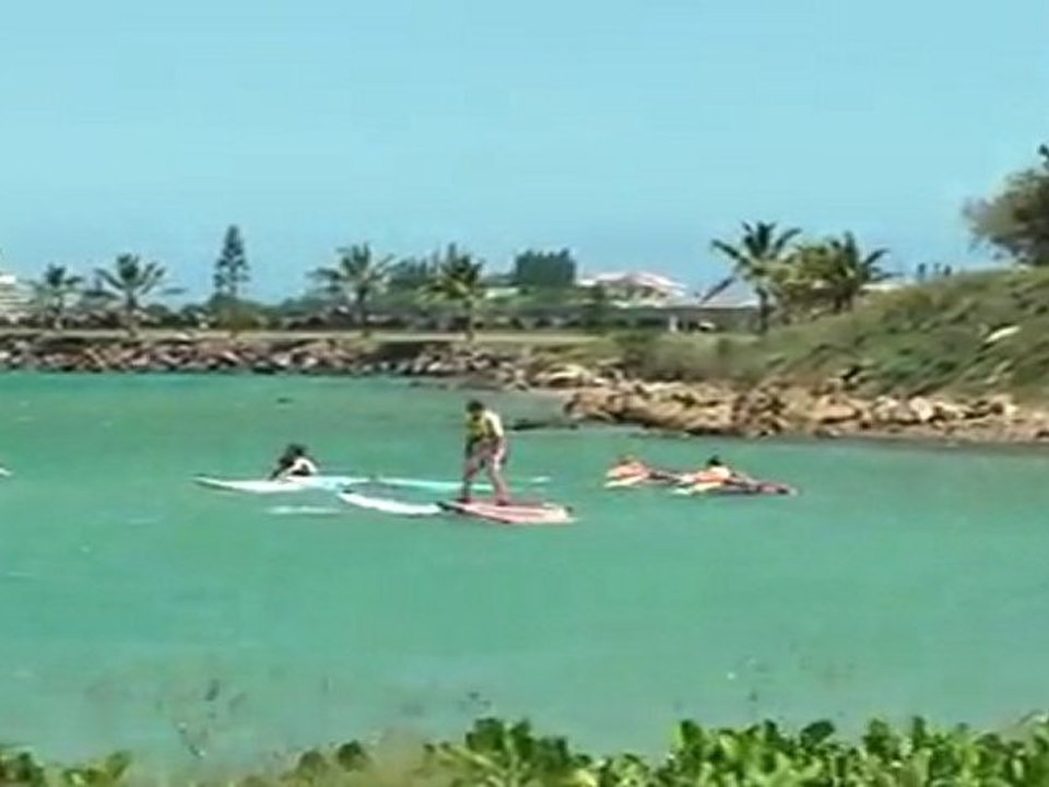 Jeremy a la planche a voile