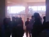 فري برس   درعا  خربة غزالة  مظاهرة داخل الإعدادية 28 11 2011