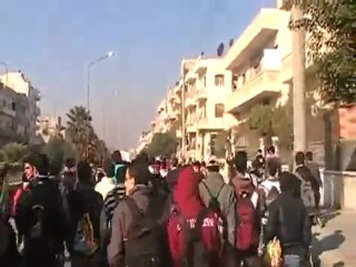 فري برس   إدلب    مظاهرة وإضراب طلابي 29 11 201