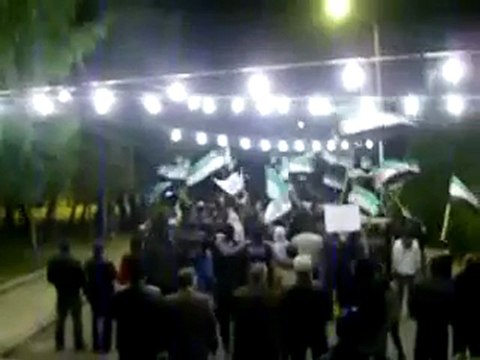 مظاهرات سورية حمص 28 11 2011 مسائية حي الإنشاءات