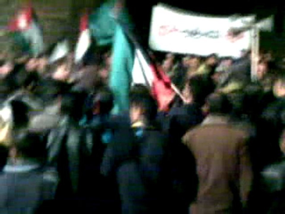 فري برس   حوران بلدة نمر مظاهرة مسائية في28 11 2011