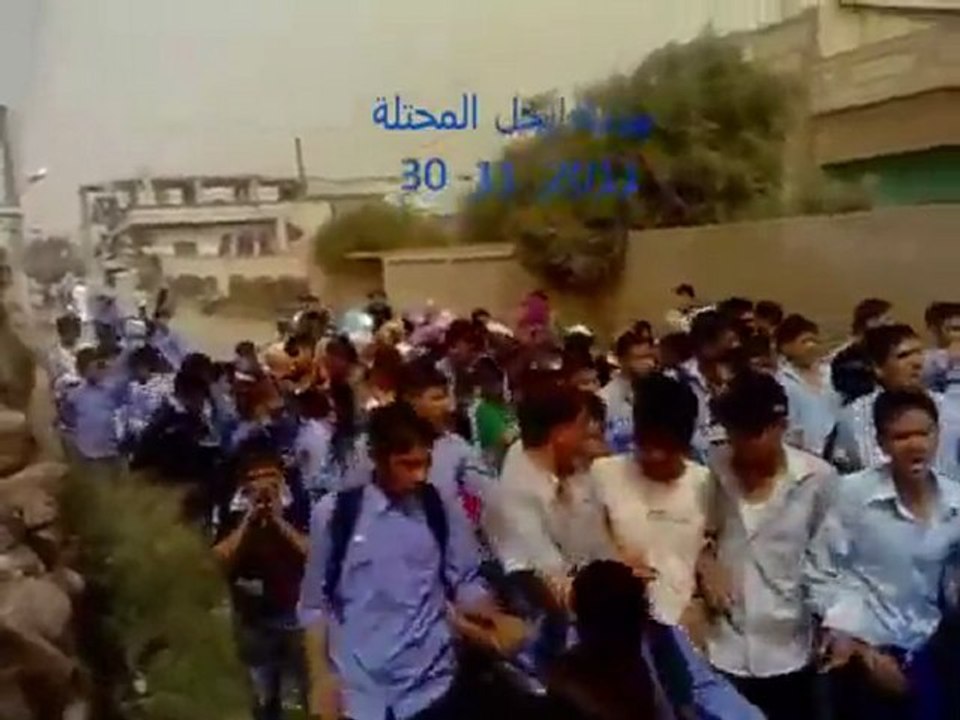 فري برس   إنخل   مظاهرة طلابية حاشدة 30 11 2011