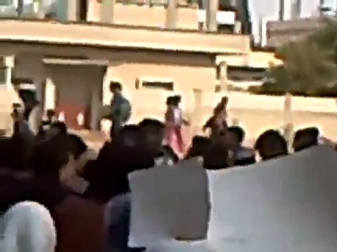 فري برس حوران خربة غزالة مظاهرة طلابية في 30 11 2011