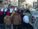 فري برس   ريف دمشق زملكا مظاهرة بعد صلاة العصر بمشاركة حرائر زملكا 30 11 2011 ج3