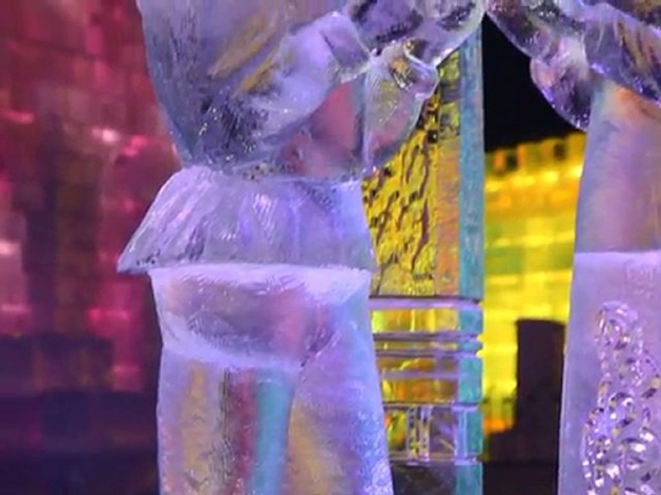 Ice sculptures on display at Harbin festival
