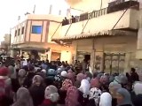 فري برس   درعا  خربة غزالة مظاهرة طالبات المدارس1 12 2011
