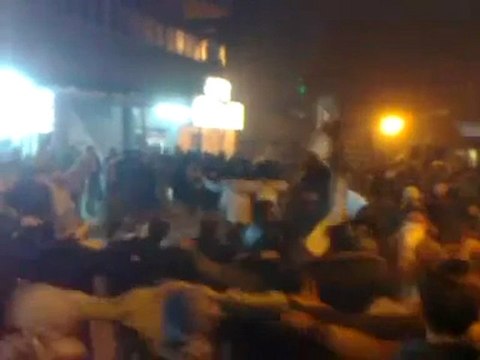 فري برس ريف دمشق الغوطة الشرقية مظاهرة مسائية 8 12 2011