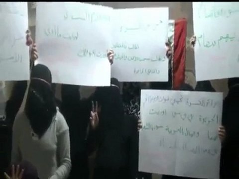 فري برس حرائر الكسوة جمعة اضراب الكرامة 9 12 2011