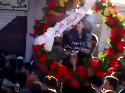 فري برس ريف دمشق زملكا تشييع الشهيد البطل محمد رسلان 10 12 2011 ج10