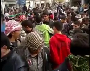 فري برس   دير الزور مدينة القورية الإنتخابات بالدم 12 12 2011