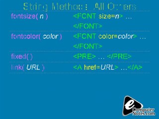 Notes About Computer String Manipulations