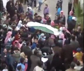 فري برس   حماه   الحميدية   تشييع الشهيد محمد كربجها 12 01 2012