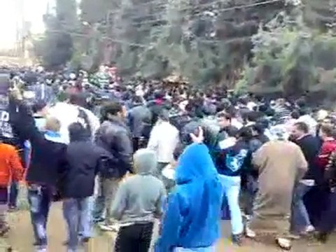 فري برس درعا بلدة الكتيبة مظاهرة نصرة للمدن المحاصرة 16 1 2012