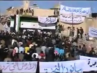 فري برس   حلب   بيانون    مظاهرة جمعة معتقلي الثورة 20 1 2012