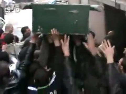 فري برس حمص القرابيص تشيّع الشهيد خالد الطحان 8 12 2011