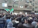 فري برس   ريف دمشق زملكا تشييع الشهيد المجند عرفان الكردي الذي قضى على يد عصابات الأسد لرفضه اطلاق النار على المدنين العزل في حماة 8 12 2011 ج5