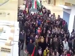 فري برس   عامودا جمعة إضراب الكرامة هام للأعلام 9 12 2011