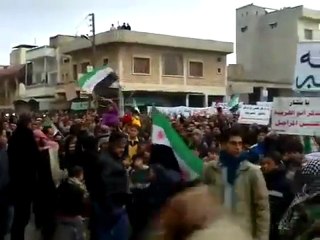 فري برس   إدلب بنش جمعة اضراب الكرامة 9 12 2011