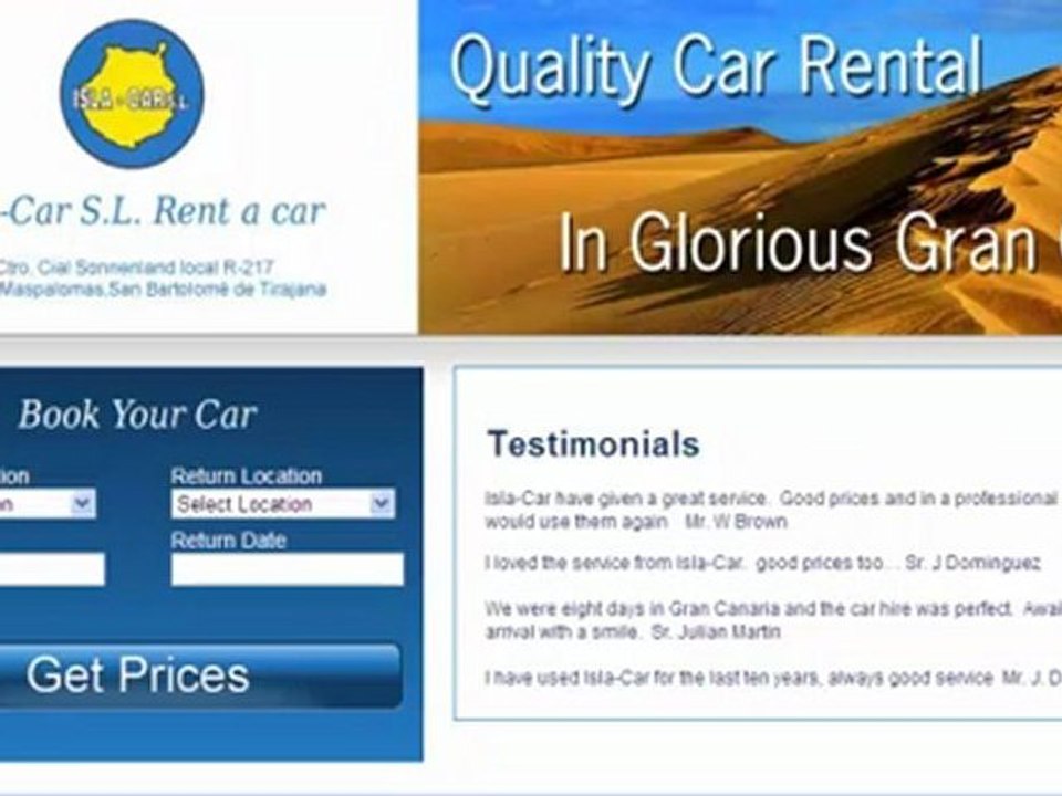 Islacars rent a car Maspalomas Playa del Ingles