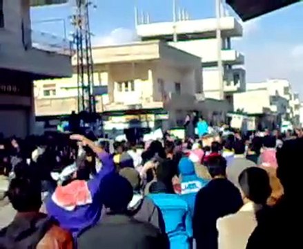 فري برس حمص مدينة القريتين جمعة إضراب الكرامة 9 12 2011