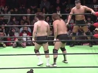07. Shiozaki & Taniguchi vs Kobashi & Morishima - (NOAH 01/15/12)