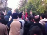فري برس   ريف دمشق دوما  مظاهرة حاشدة  جمعة اضراب الكرامة 9 12 2011