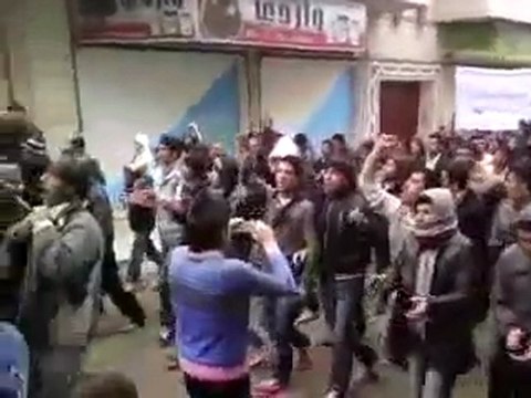 فري برس مظاهرة أحرار مدينة الدرباسية جمعة اضراب الكرامة 9 12 2011 ج2