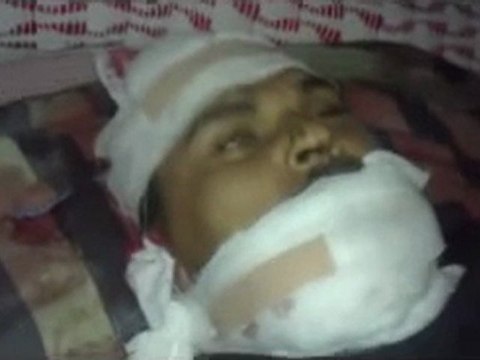 فري برس استشهاد الملازم اول المنشق محمد عبدالله دحمو على يد عصابات الاسد حلب ابين 9 12 2011