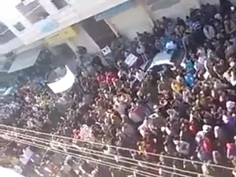 فري برس حمص القريتين مظاهرة جمعة اضراب الكرامة 9 12 2011
