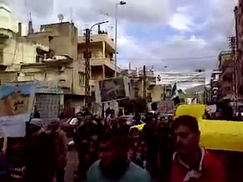 فري برس النصرة مظاهرة طرابلس الشام في جمعة اضراب الكرامة 9 12 2011 ج1