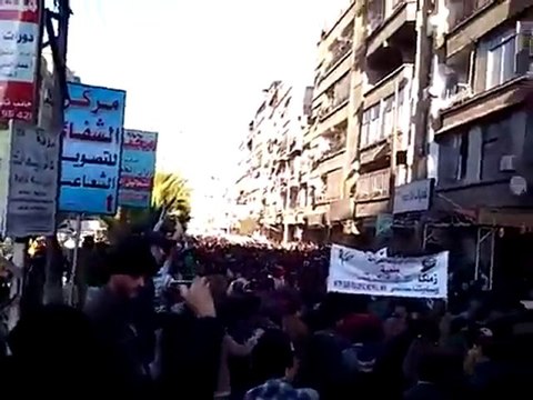 فري برس ريف دمشق زملكا تشييع الشهيد البطل محمد رسلان 10 12 2011 ج9