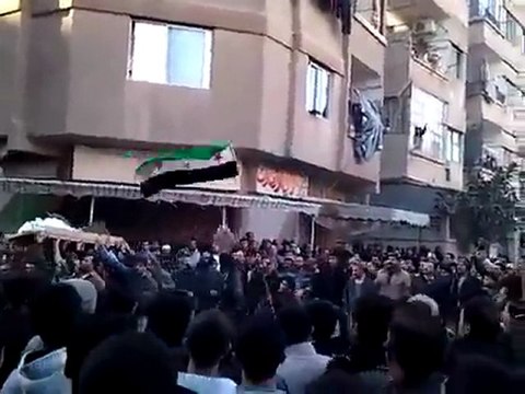 فري برس ريف دمشق زملكا تشييع الشهيد البطل محمد رسلان 10 12 2011 ج13