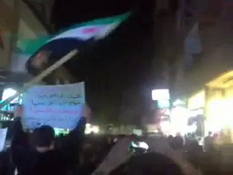 فري برس ريف دمشق زملكا مظاهرة مسائية حاشدة نصرة لحمص 10 12 2011 ج5