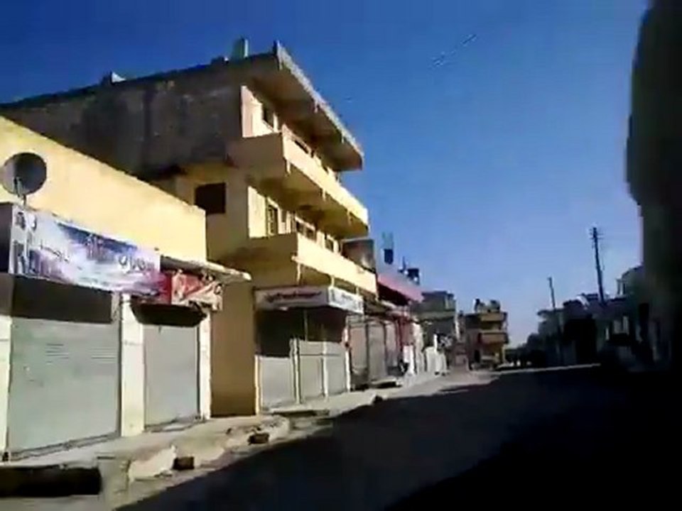 فري برس   مدينة مارع   ريف حلب اضراب الكرامة 11 12 2011