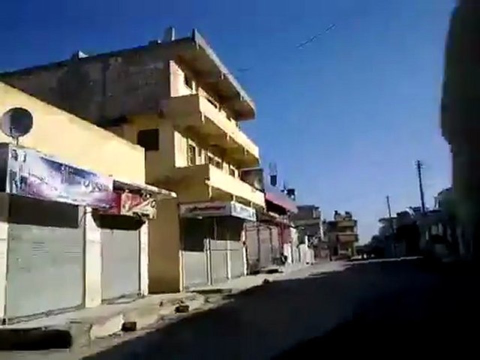 فري برس   مدينة مارع   ريف حلب اضراب الكرامة 11 12 2011