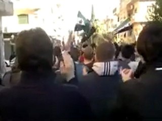 فري برس   حمص حي الملعب يوم الاحد اضراب الكرامة 11 12 2011