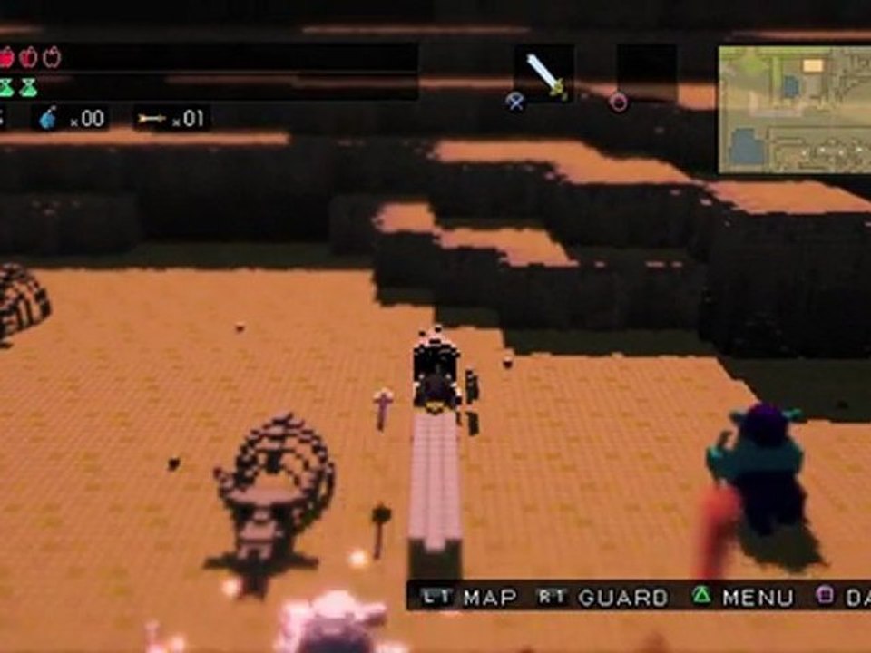 3D Dot Game Heroes gameplay video