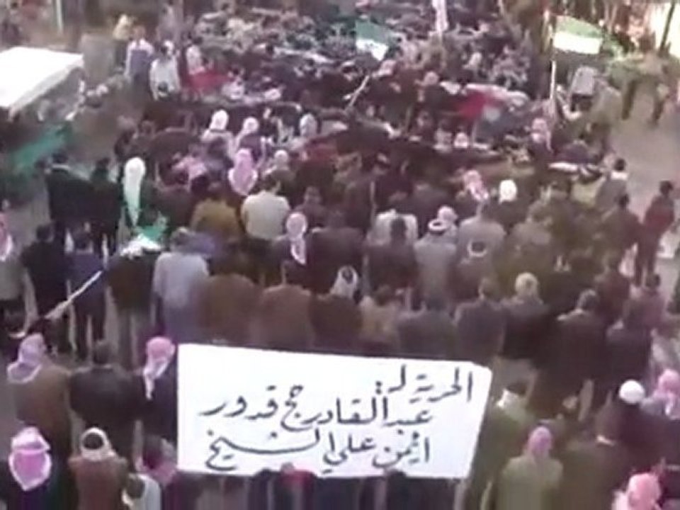 فري برس   مظاهرة حاشدة في تل رفعت اضراب الكرامة الاحد 11 12 2011 جـ1