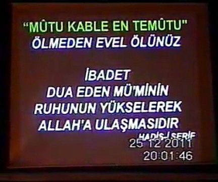25.12.2011 Kutahya Konferansı 1.Bölüm Ali Öztürk