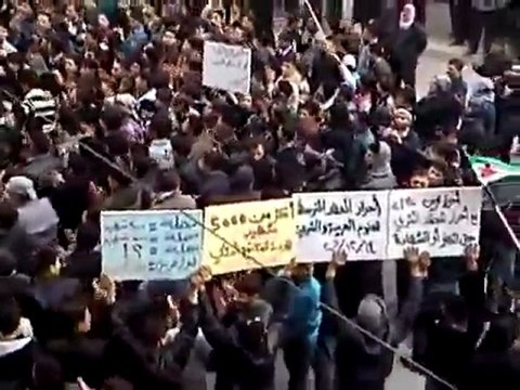 فري برس ريف دمشق مظاهرة عربين في أربعاء الإضراب 14 12 2011 ج7