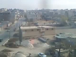 فري برس   اقتحام الدبابات سقبا حمورية كفربطنا جسرين 15 12 2011