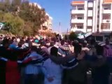 فري برس   مظاهرة كبيرة في شارع الفردوس بالوعر بحمص 16 12 2011