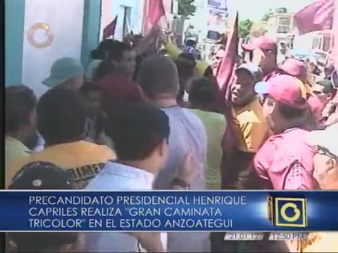 Capriles en Anzoátegui