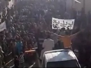 فري برس   حماة الغاب بريديج مظاهرة اشاوس البلدة 16 12 2011